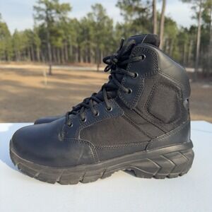 Interceptor Litefast Tactical Combat Boots‎ Women's 10 Black Mid Zippered 6"